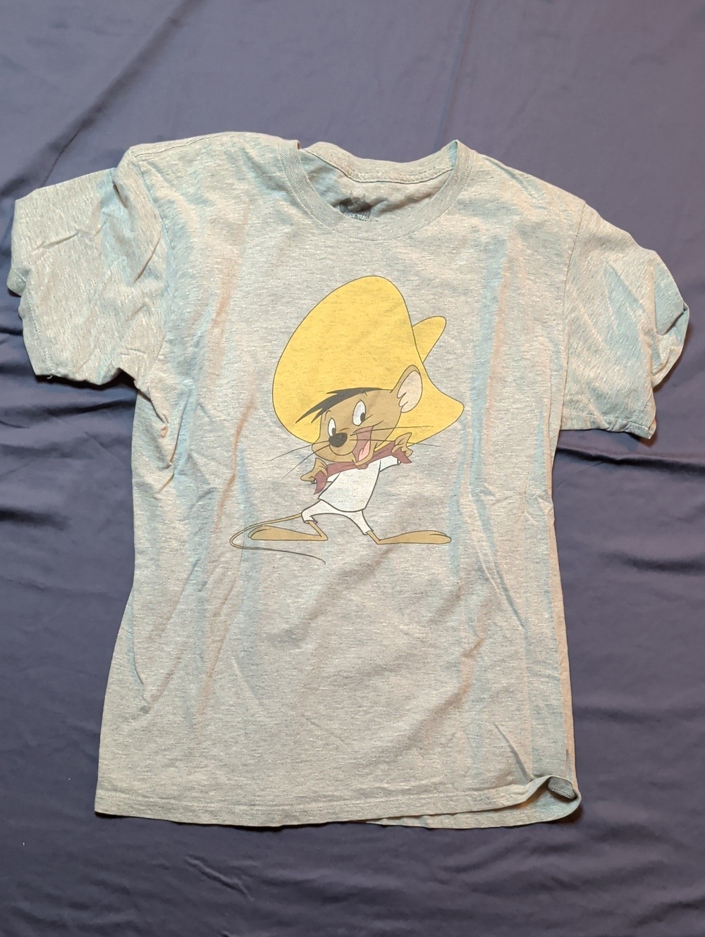 Looney Tunes Speedy Gonzalez Grey Graphic T-Shirt